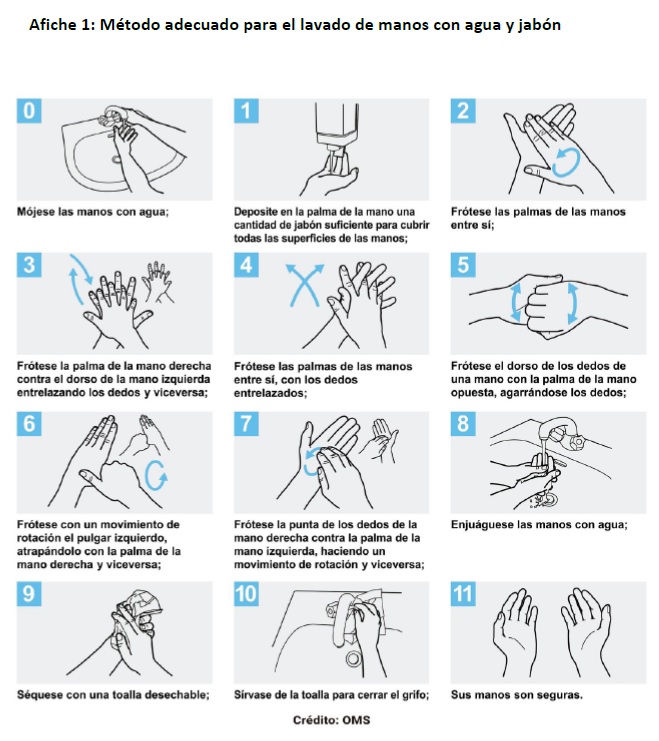 Infografía - Limpia tus manos con un gel a base de alcohol - OPS