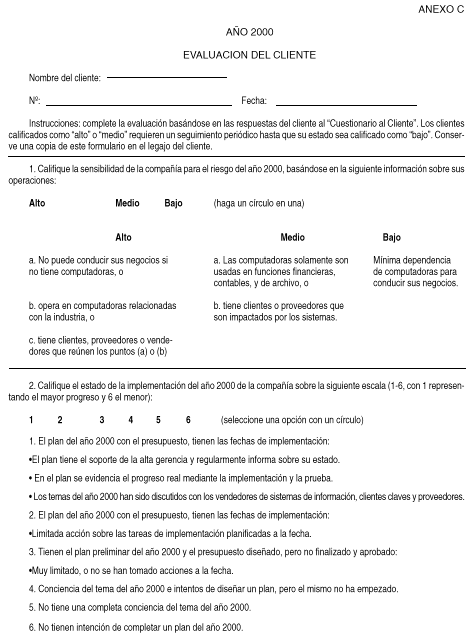 Imagen 5 de la Comunicación A 2959/1999. Descripción del contenido visual no disponible