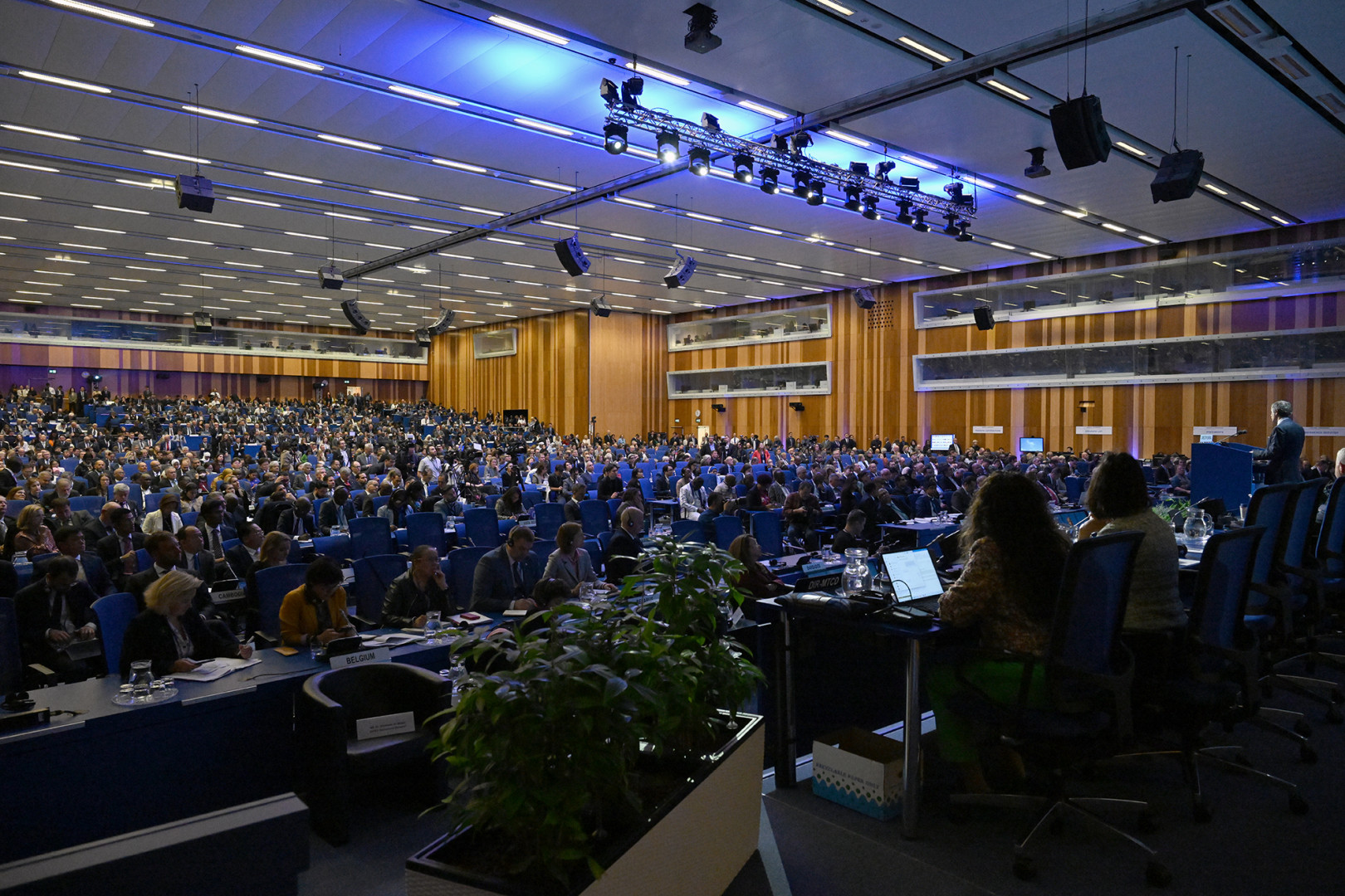 La 68° Conferencia General del OIEA reunió a representantes de 150 Estados miembros, incluida la República Argentina. Crédito: OIEA