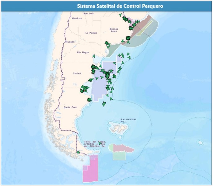Posicionamiento de la flota pesquera nacional correspondiente al día 06 de julio de 2026. imagen2