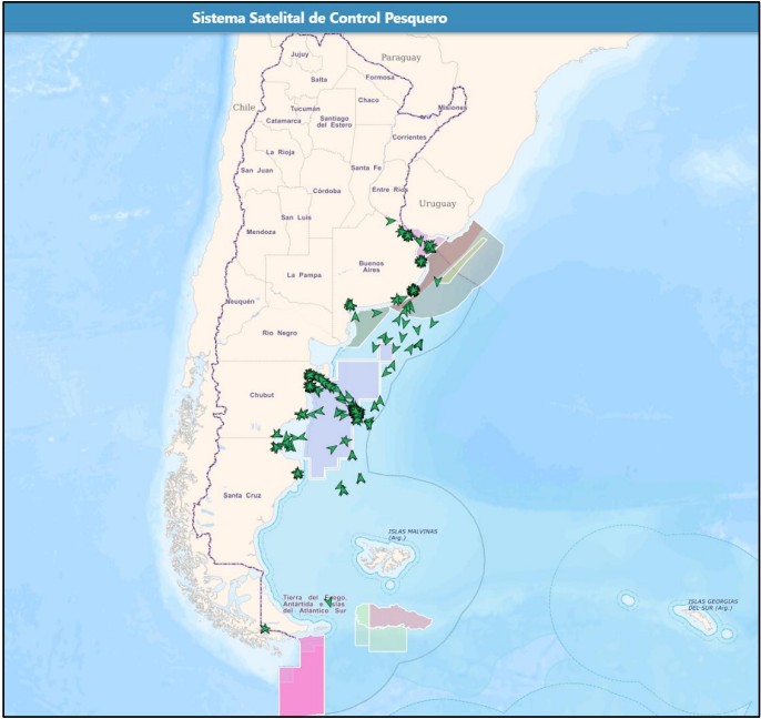 Posicionamiento de la flota pesquera nacional correspondiente al día 08 de julio de 2026. imagen2