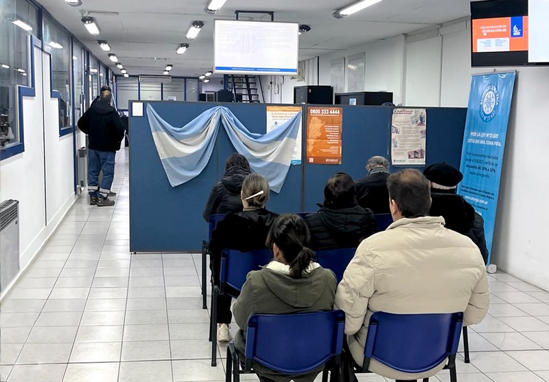 Oficina de atención al público de ECOGAS en la ciudad de San Rafael, Mendoza.
