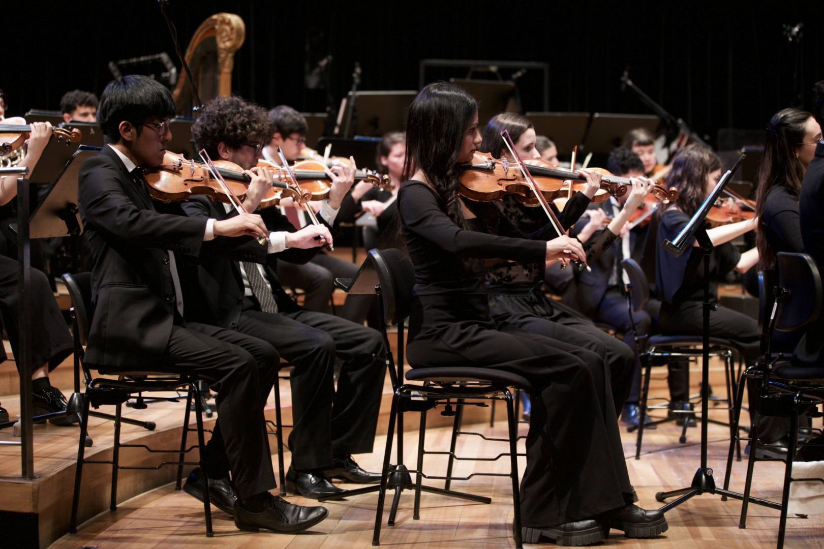 El Coro Polifónico Nacional y la Sinfónica Juvenil Nacional Libertador San Martín se presentan juntos en el Palacio Libertad.