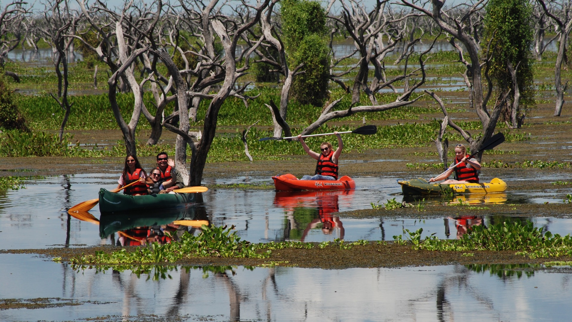 canoas en el Vertedero