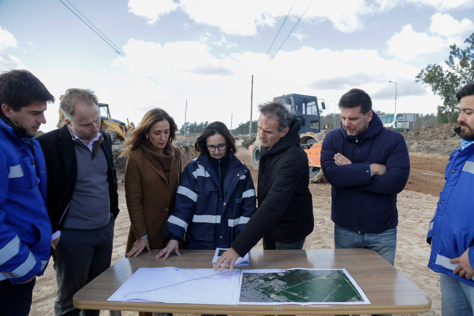 Katopodis and Tolosa Paz toured road works underway in the city of La Plata