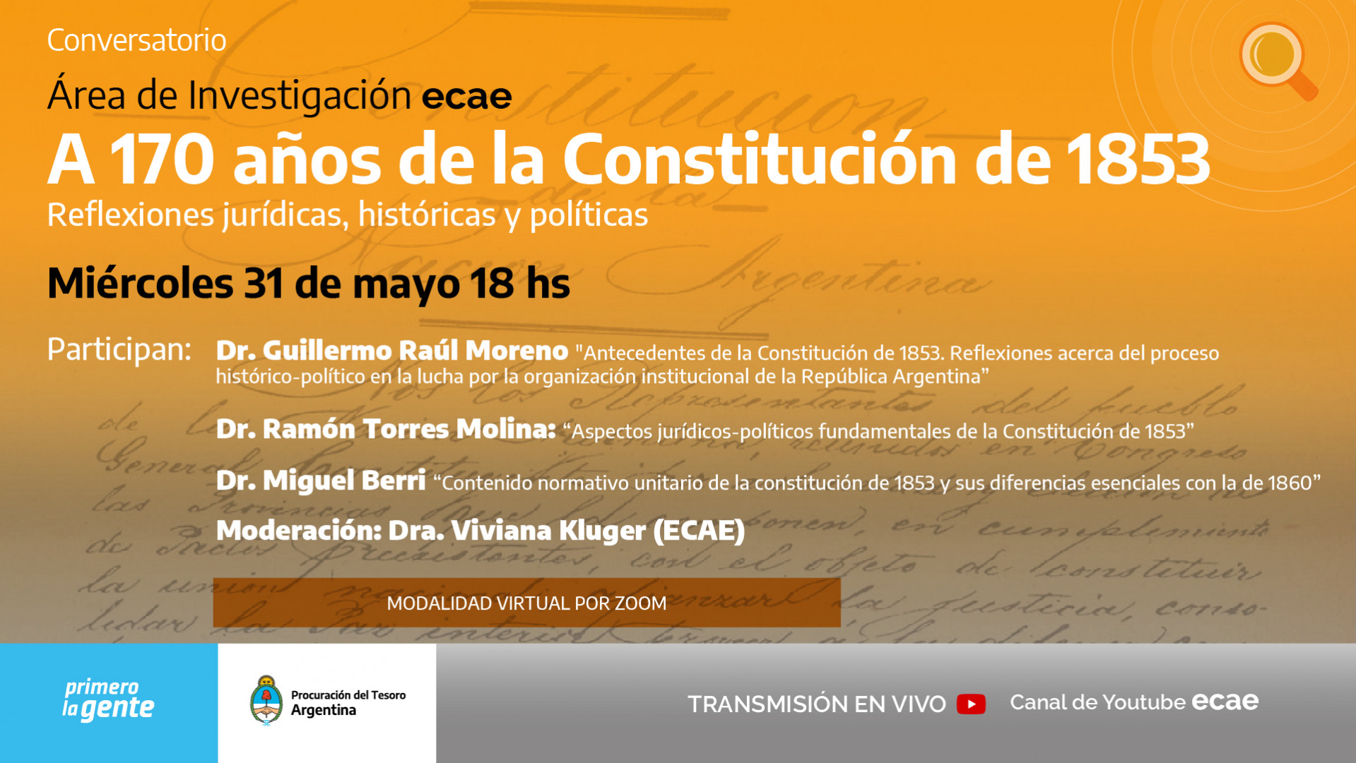 Conversatorio “A 170 años de la Constitución de 1853” Argentina.gob.ar