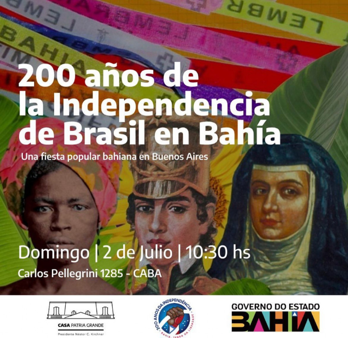 Argentina comemora o Bicentenário da Independência do Brasil na Bahia.