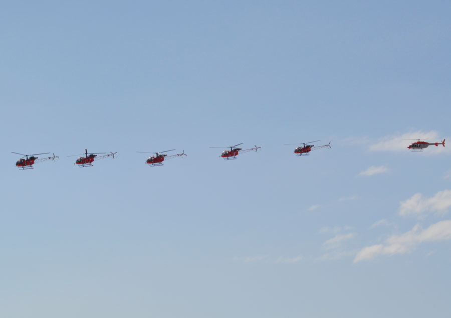 Con 5 helicópteros SA 315B Lama, el Escuadrón de Búsqueda y Rescate en alta montaña acrecienta su operatividad 2024-puesta-en-servicio-5to-lama-02