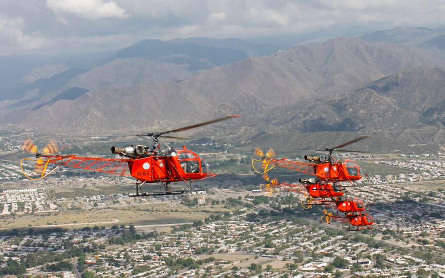 Con 5 helicópteros SA 315B Lama, el Escuadrón de Búsqueda y Rescate en alta montaña acrecienta su operatividad 2024-puesta-en-servicio-5to-lama-03