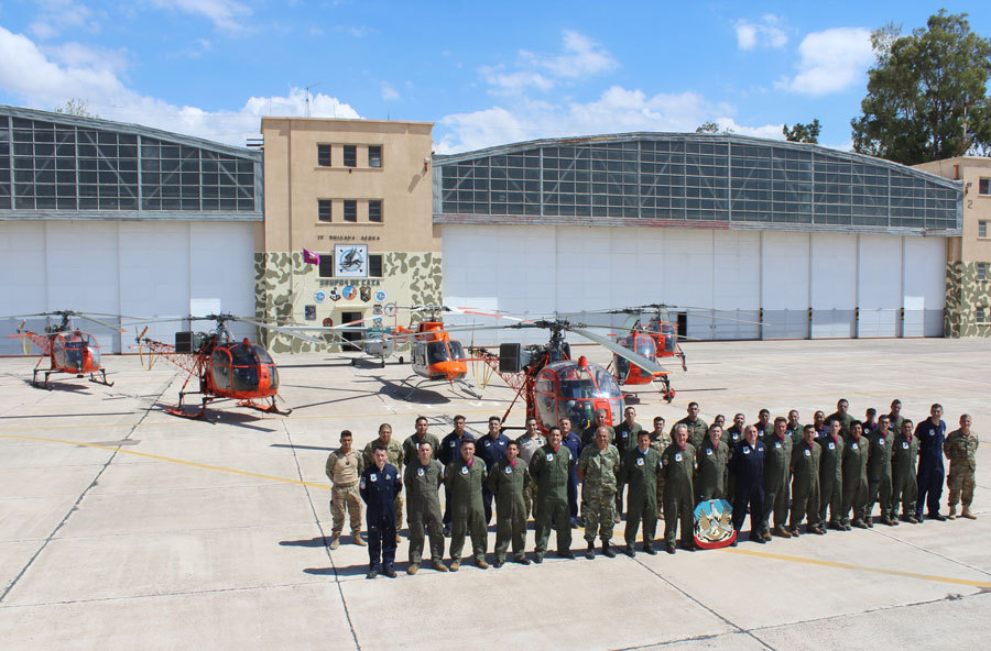 Con 5 helicópteros SA 315B Lama, el Escuadrón de Búsqueda y Rescate en alta montaña acrecienta su operatividad 2024-puesta-en-servicio-5to-lama-04