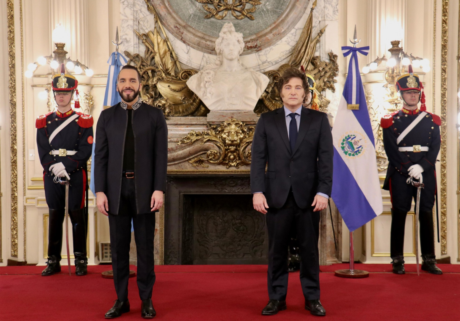 30 de septiembre de 2024 El Presidente Javier Milei mantuvo una reunión bilateral con su par de El Salvador, Nayib Bukele, en Casa Rosada
