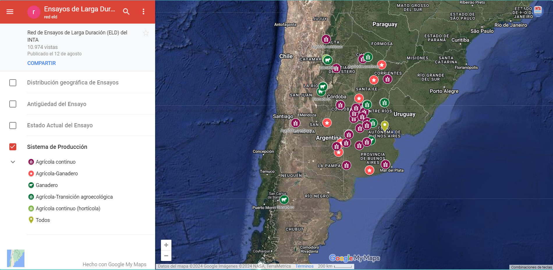 13 de noviembre de 2024 Innovador Mapa Online del INTA para Ensayos de Larga Duración