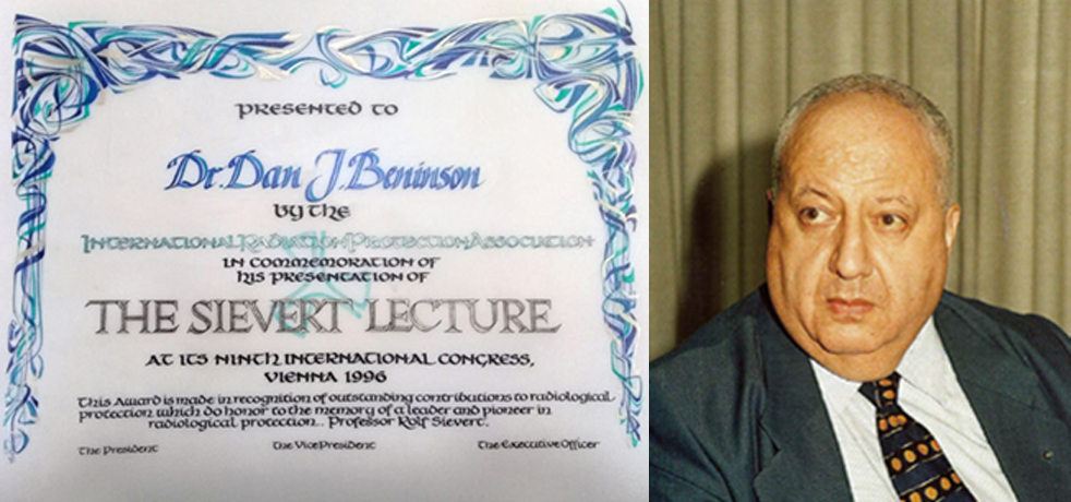 El Dr. Dan J. Beninson fue reconocido hace 30 años, el 15 de abril de 1996, con la máxima distinción mundial en protección radiológica