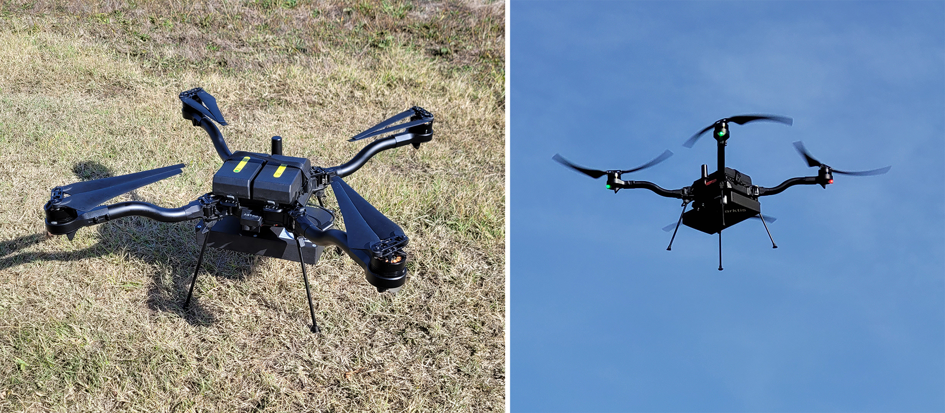 Los drones provistos por el OIEA pueden sobrevolar zonas de interés para obtener mediciones de niveles de radiación en tiempo real, en forma segura y eficiente