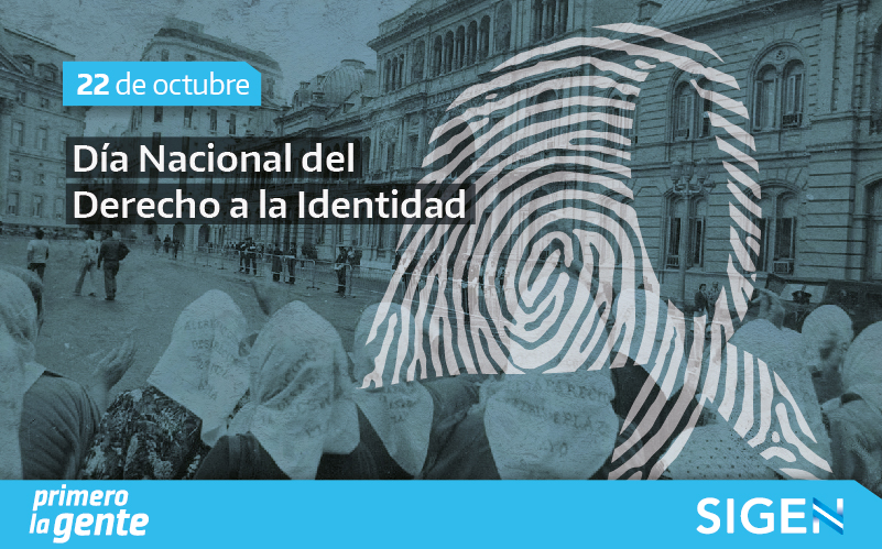 22 de octubre Día Nacional del Derecho a la Identidad Argentina.gob.ar