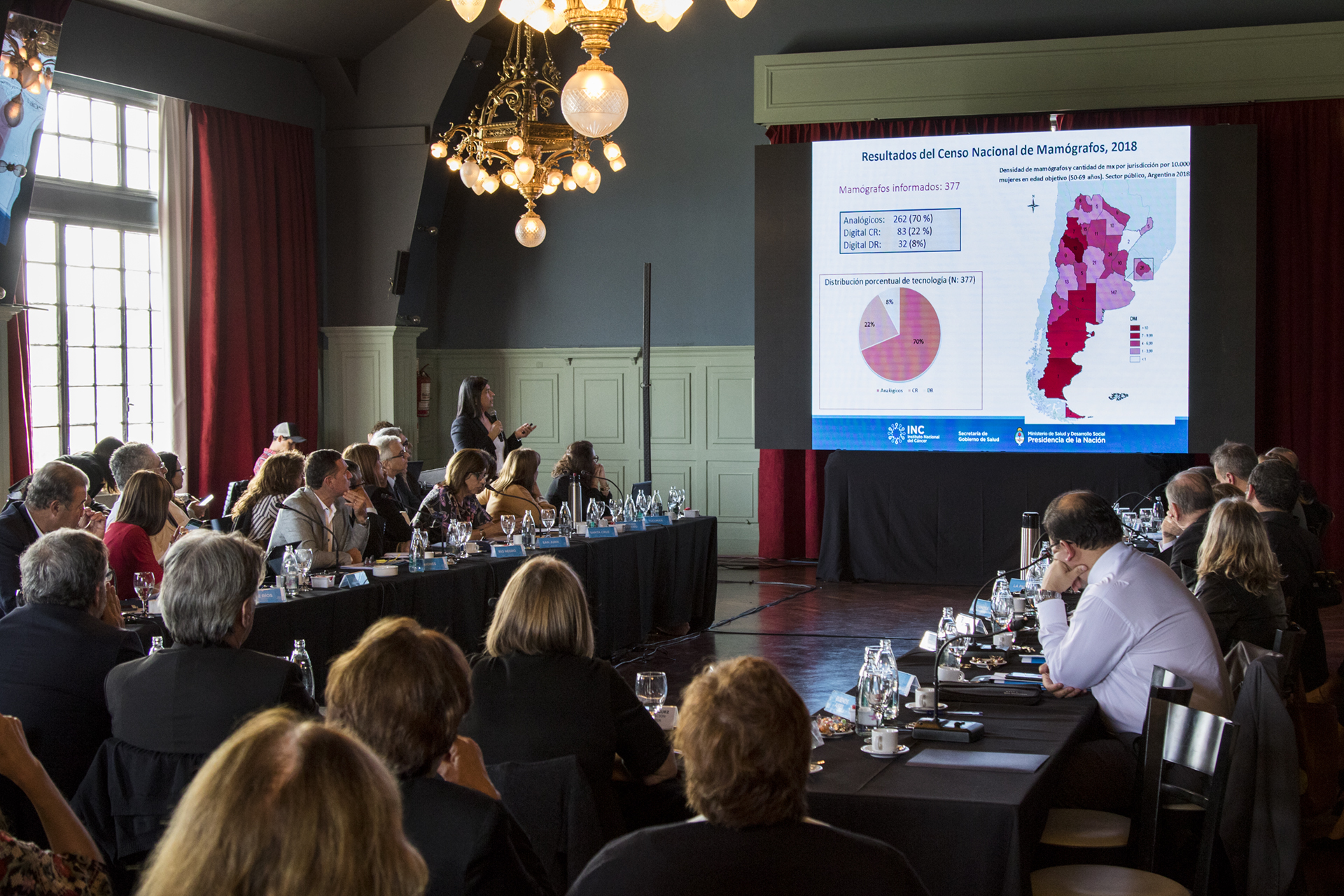 Exposición resultados censo nacional de mamógrafos 2018 en COFESA
