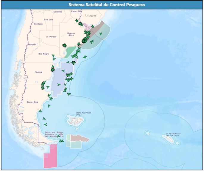 Posicionamiento de la flota pesquera nacional correspondiente al día 26 de octubre de 2026. imagen2