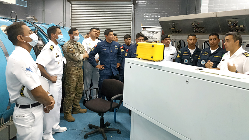 Marinos de Latinoamérica conocieron la Escuela de Buceo Argentina.gob.ar