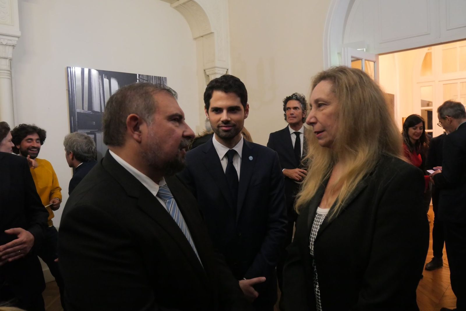 Néstor Nocetti, Ian Sielecki y Karina Milei.