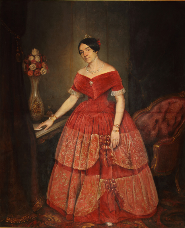 Retrato de Manuelita Rosas (1851) - Colección del Museo Nacional de Bellas Artes