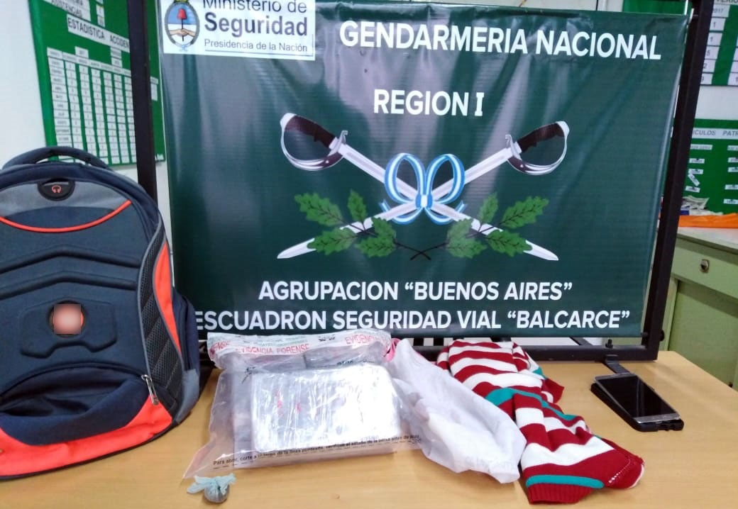 3 kilos de cocaína