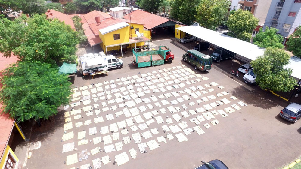 Un total de 3569 kilos 800 gramos de marihuana fueron decomisado 3 toneladas de marihuana