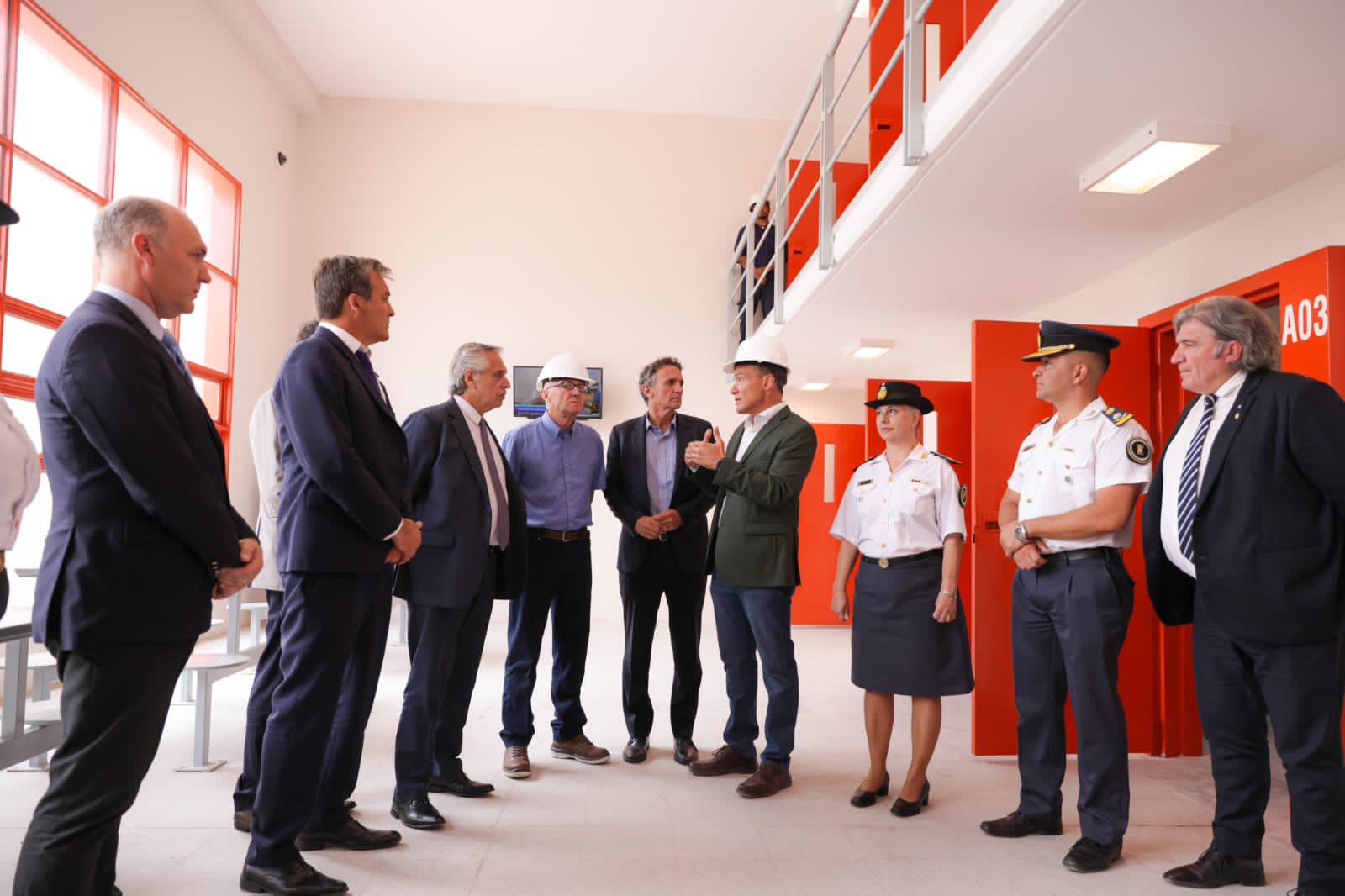 El Presidente de la Nación y el ministro Soria  inauguraron obras en el Complejo Penitenciario Federal VI de Luján de Cuyo
