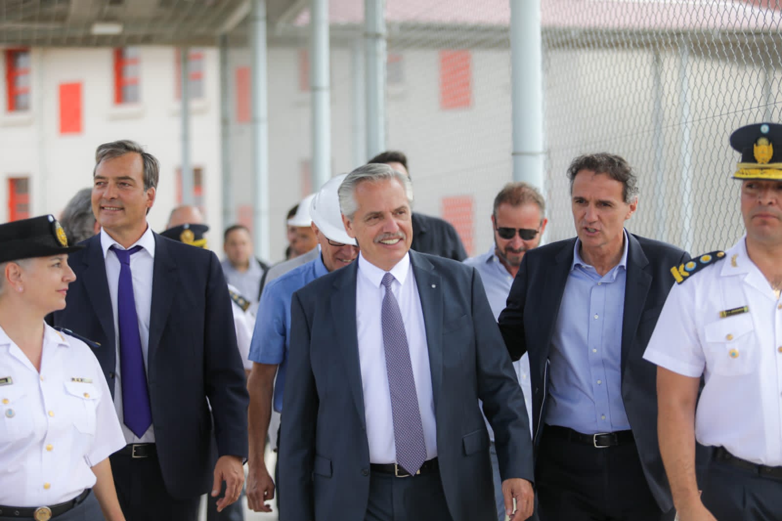 El Presidente de la Nación y el ministro Soria  inauguraron obras en el Complejo Penitenciario Federal VI de Luján de Cuyo