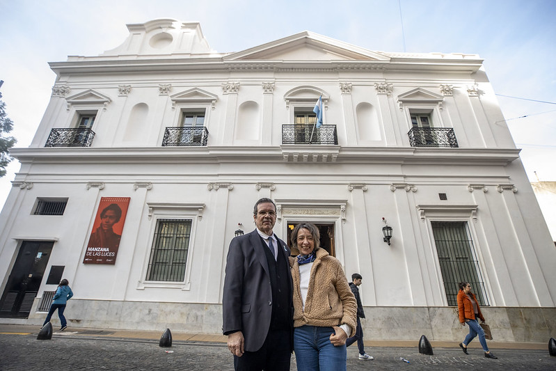 El ministro de Cultura de la Nación, Tristán Bauer, y la secretaria de Patrimonio Cultural del Ministerio, Valeria González El ministro de Cultura de la Nación, Tristán Bauer, y la secretaria de Patrimonio Cultural del Ministerio, Valeria González