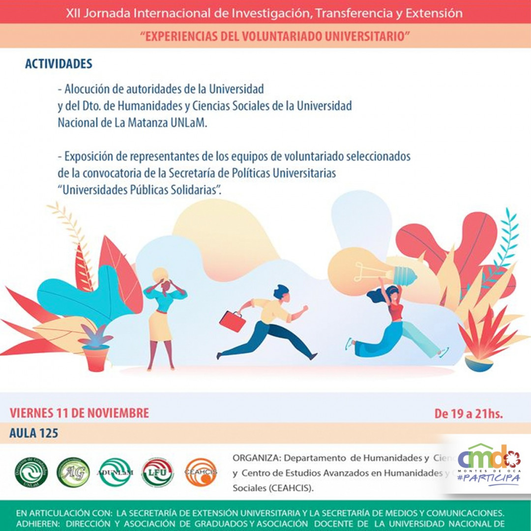 Comunidad Montes de Oca expuso en la Jornada Internacional de investigación y Transferencia de la UNLaM