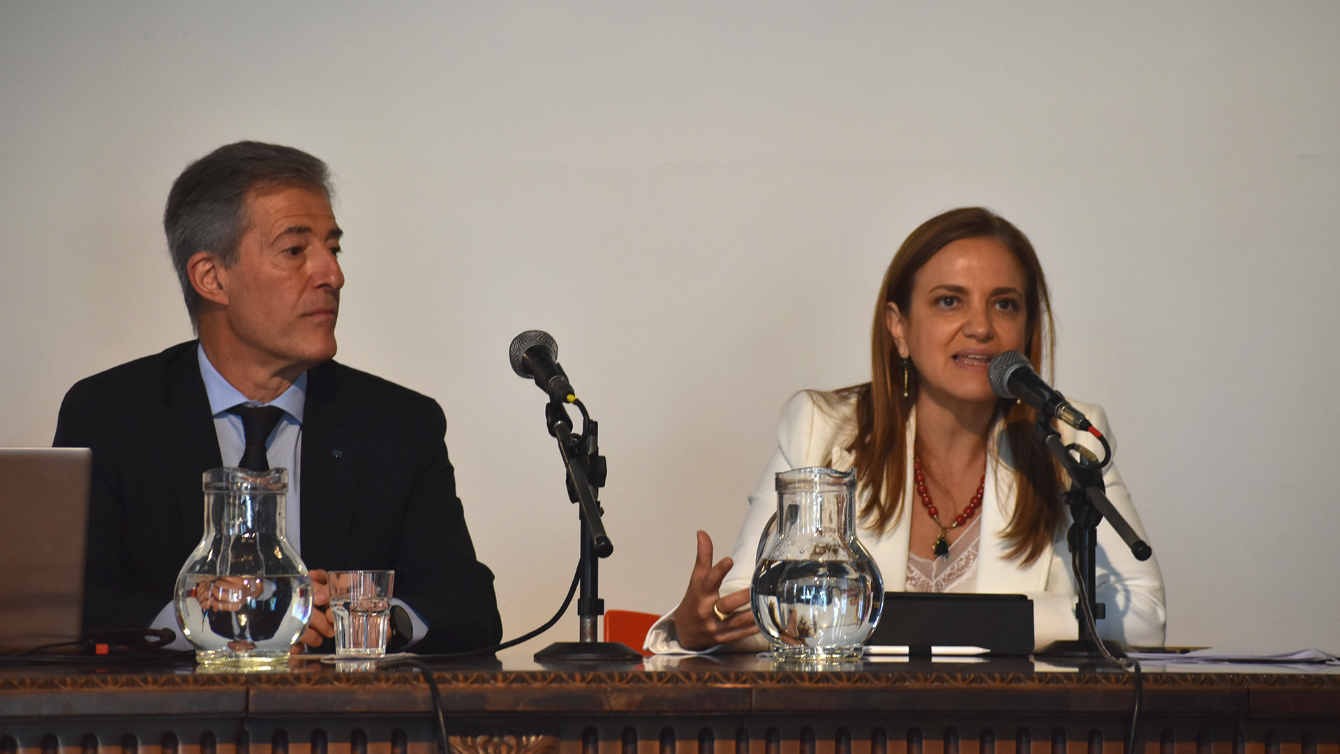 Beatriz Anchorena junto a Carlos Grecco