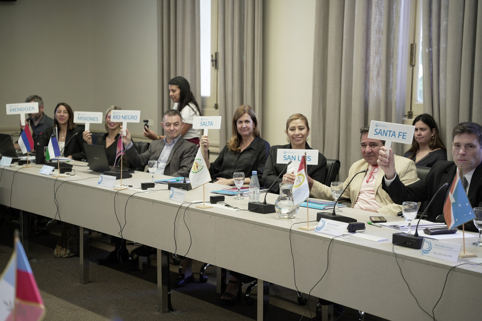 Representantes de las provincias votando