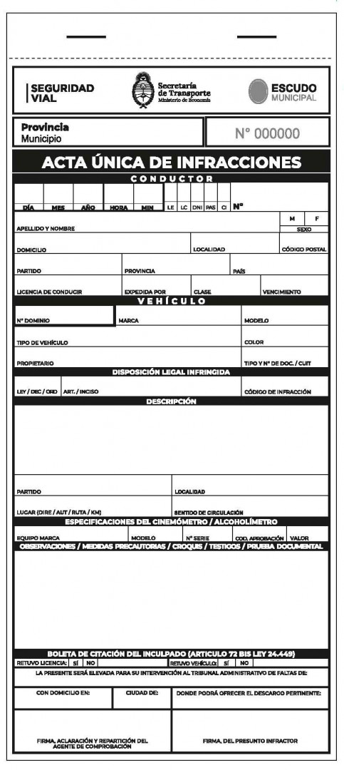 Acta de infracción 1