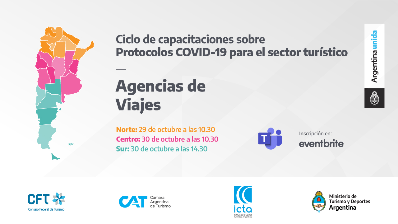 Ciclo de capacitaciones sobre Protocolos COVID-19 para el sector tur&iacute;stico