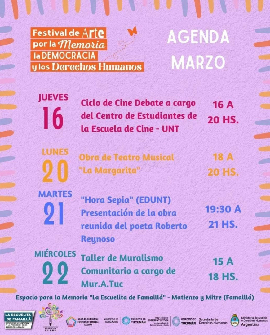 Agenda de Festival de Arte de Famaillá