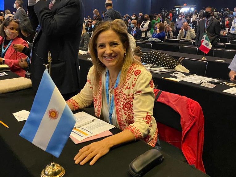 La directora de la Agencia Beatriz Anchorena en el ICIC