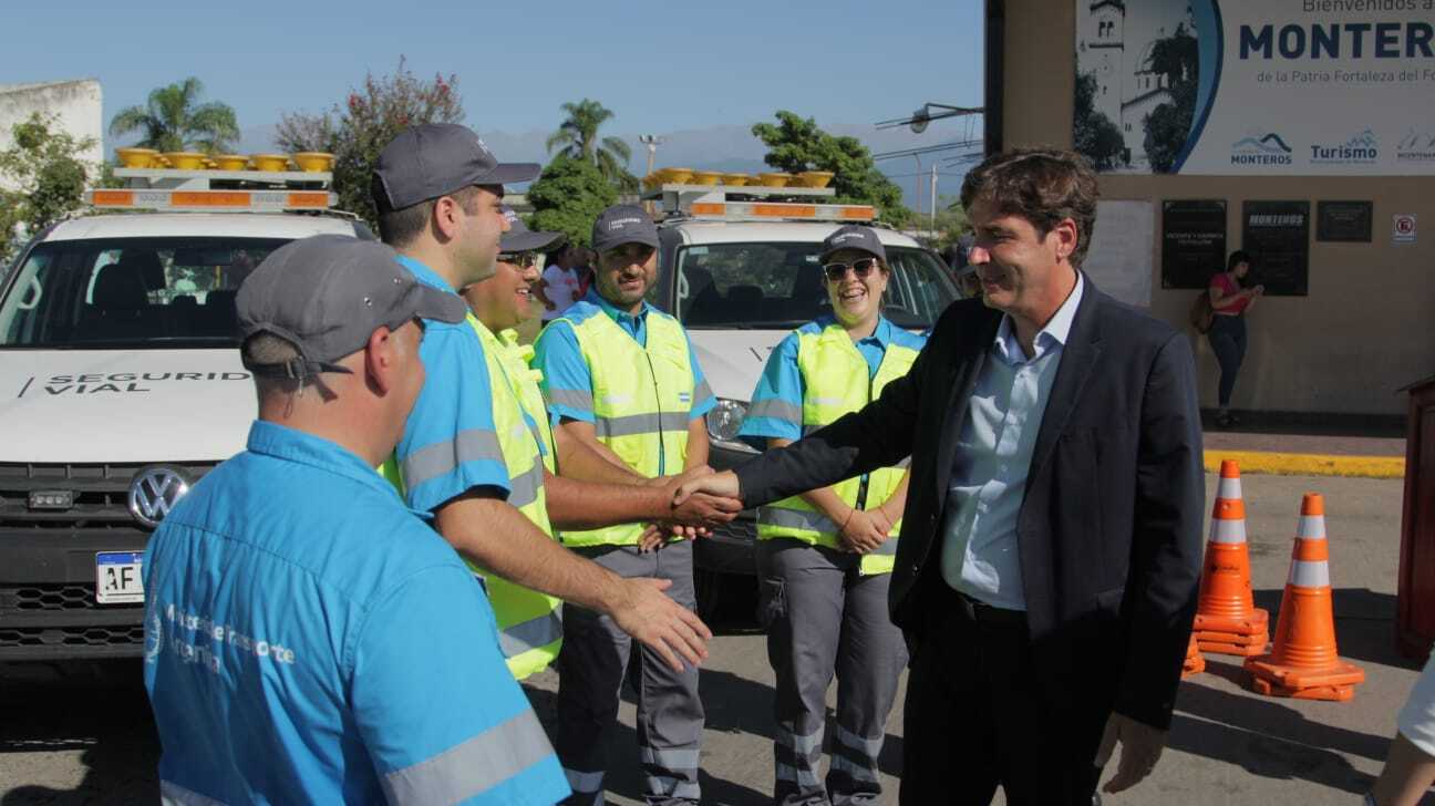 El director ejecutivo de la ANSV, Pablo Martínez Carignano, visitó Monteros.  