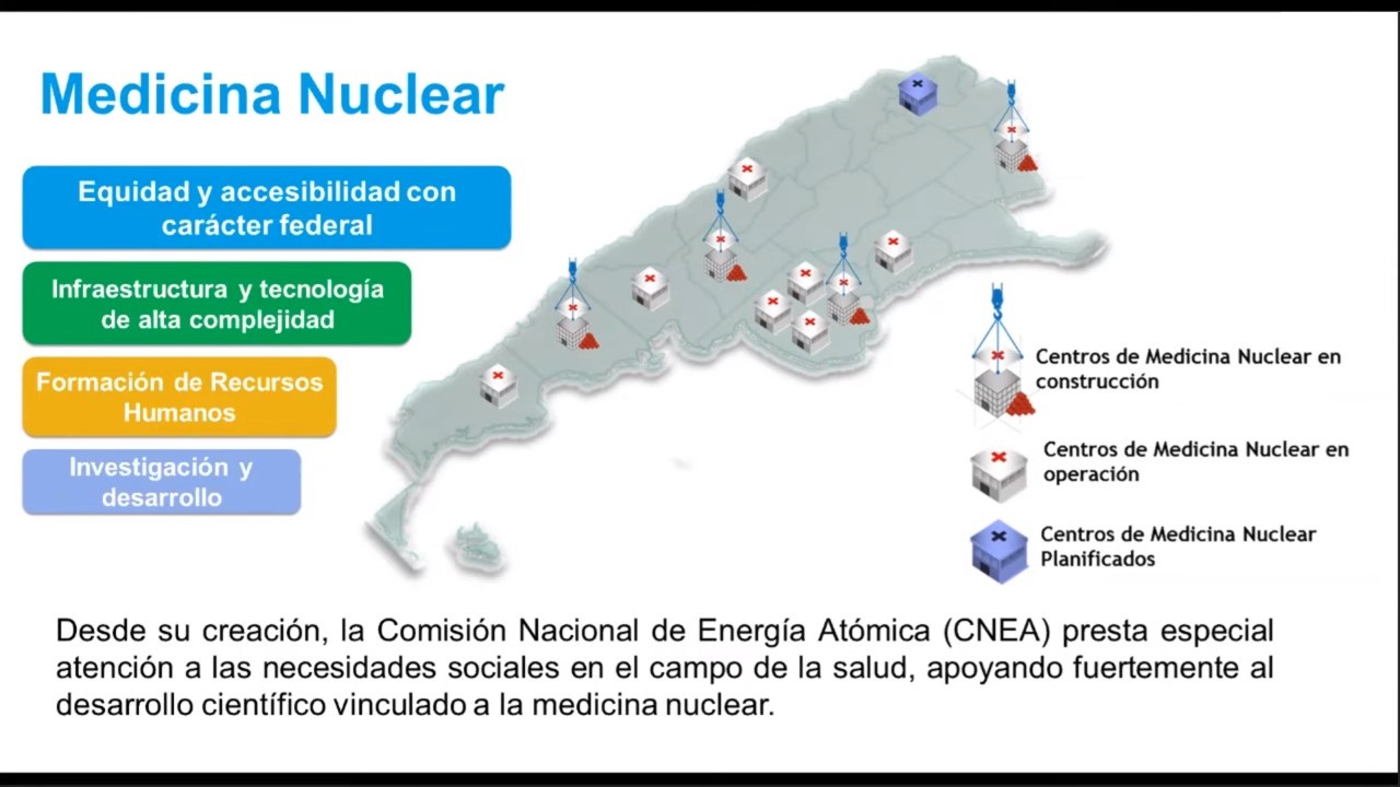 Durante la Audiencia Pública se presentó la trayectoria de la CNEA en el campo de la medicina nuclear.