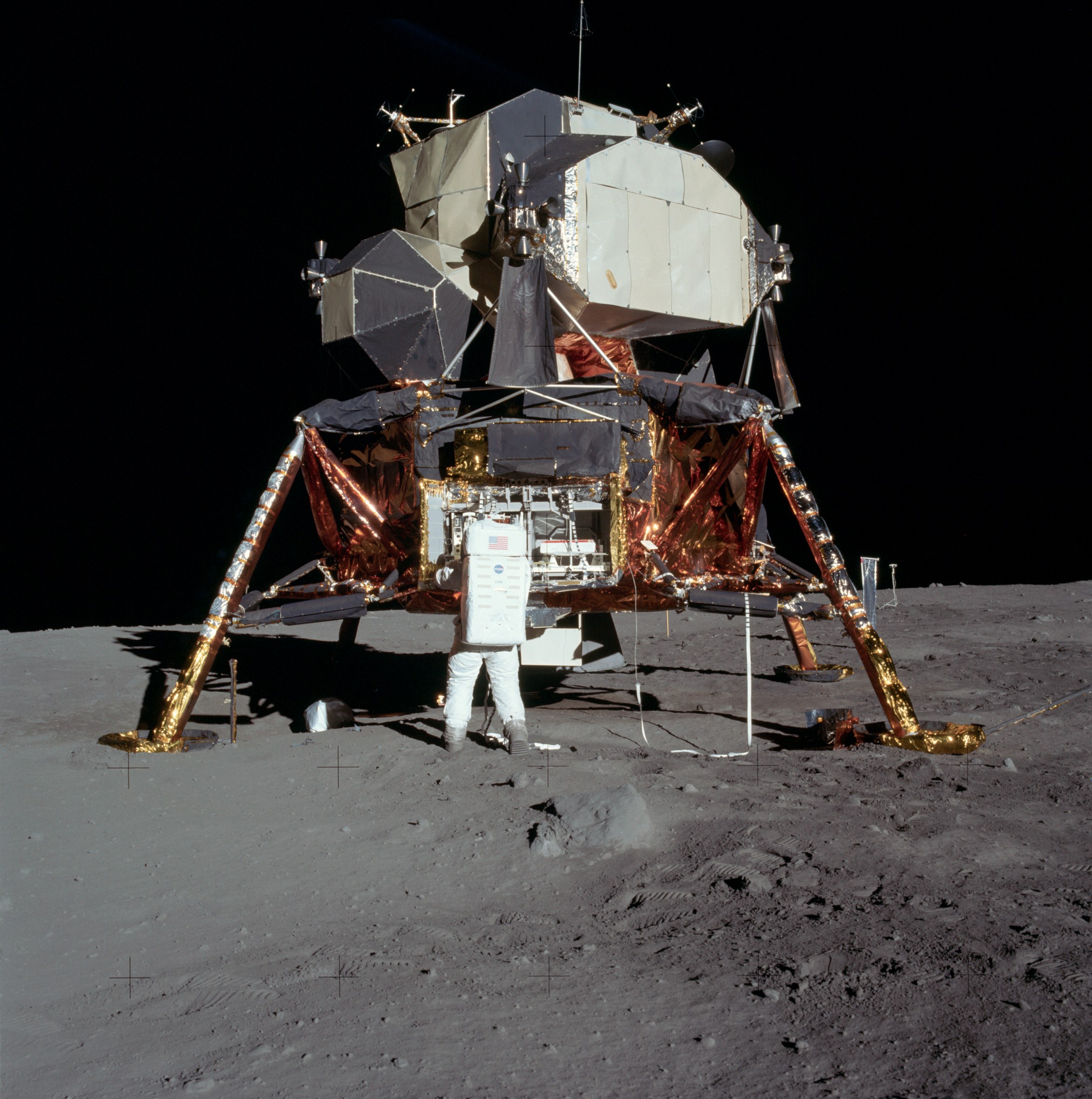  Buzz Aldrin en la superficie lunar. Misión Apolo 11. Foto: Neil Armstrong