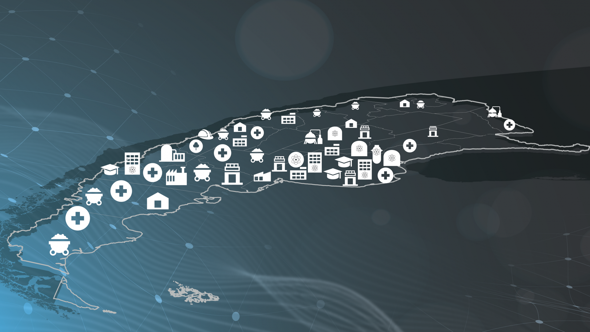 Mapa de la Argentina nuclear