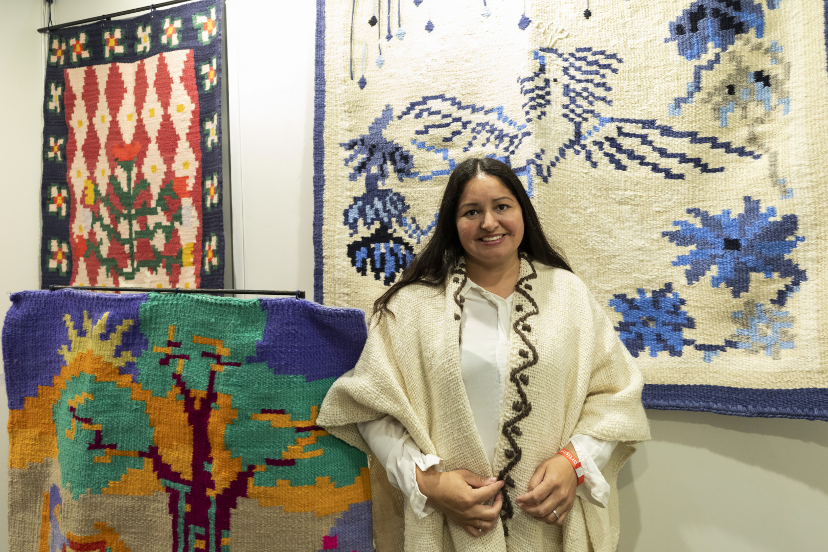 Zulema y los tapices de Labores del Monte, de Santiago del Estero.