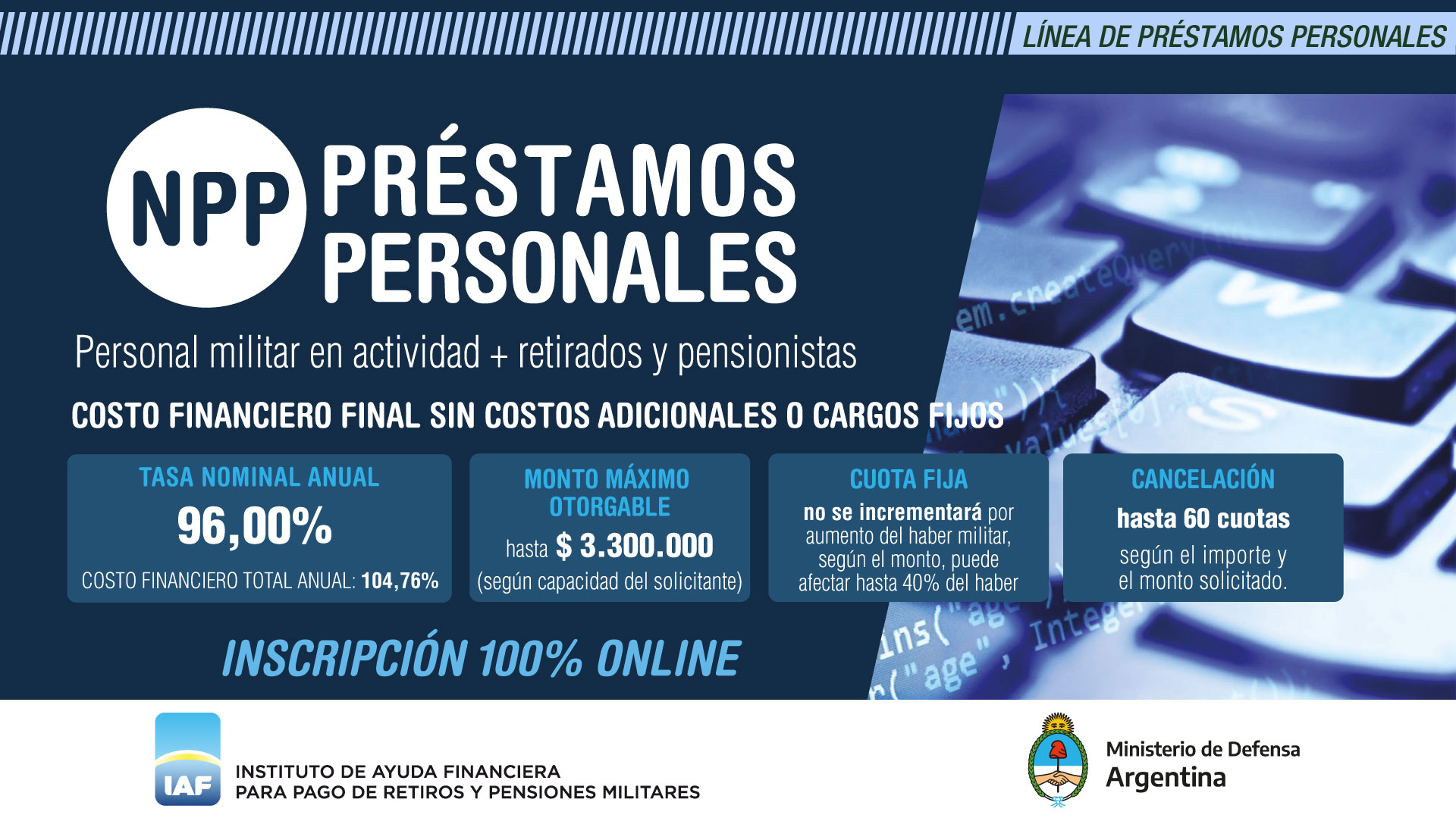 Banner Nueva Linea de Prestamos Prestamos Personales