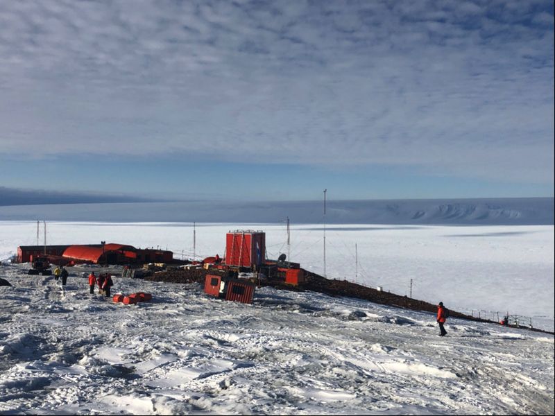 Base Belgrano II, Antártida Argentina. Foto Demaria-Pesce/ESA