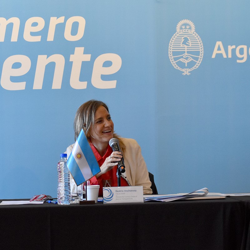 La presidenta del Consejo Federal para la Transparencia Beatriz Anchorena