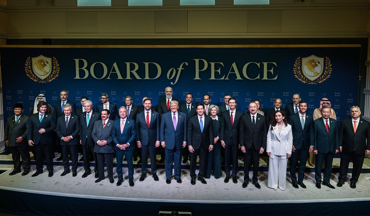 El Presidente Milei participó junto a otros líderes mundiales de la Sesión Inaugural del Board of Peace, en Washington D.C.
