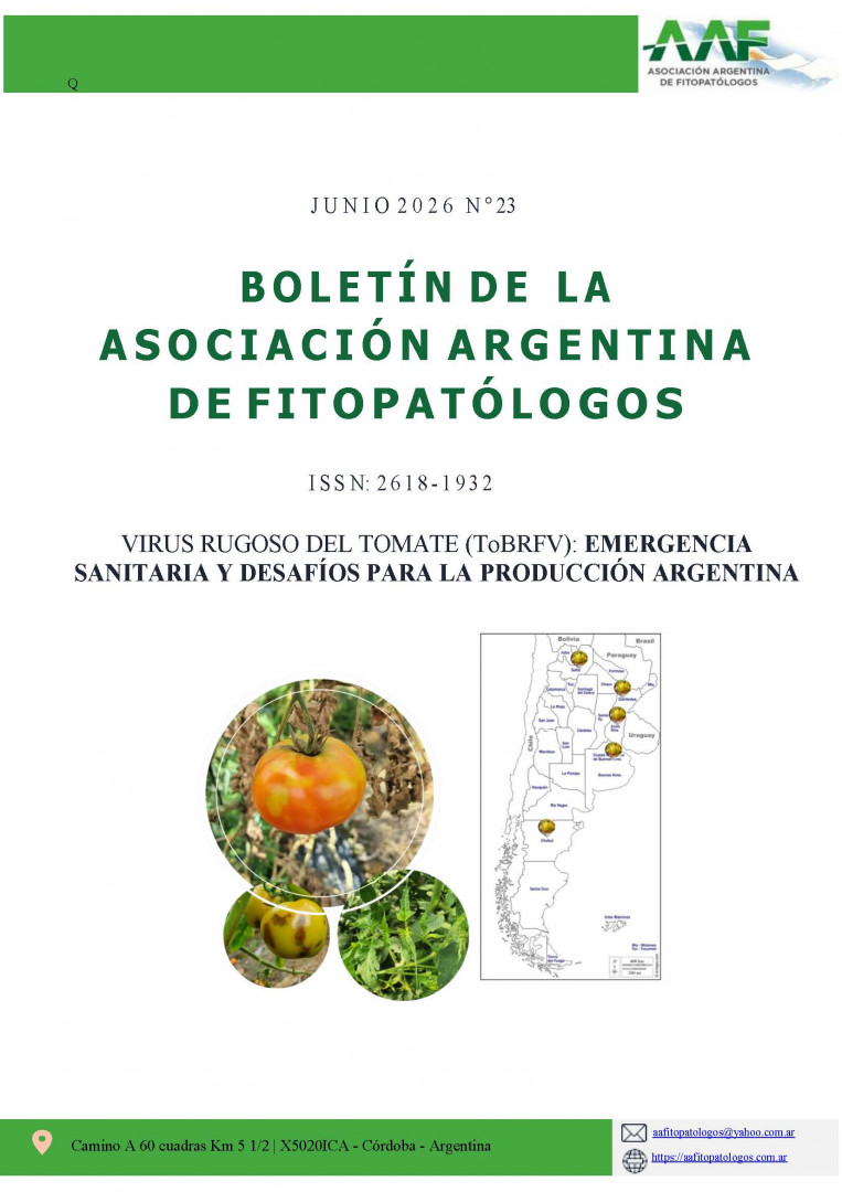 Virus rugoso del tomate (ToBRFV): emergencia sanitaria y desafíos para la producción Argentina Horticultura; Fitopatología; Tomate; Virus; Tobamovirus; Horticulture; Plant Pathology; Tomatoes; Viruses; Tobamovirus