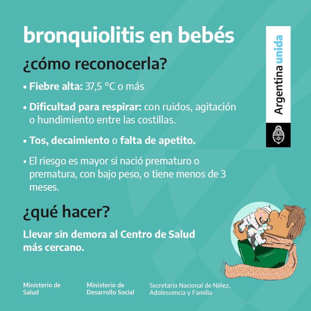 Campaña de prevención de la Bronquiolitis - Placa 2 formato 1:1 para redes sociales
