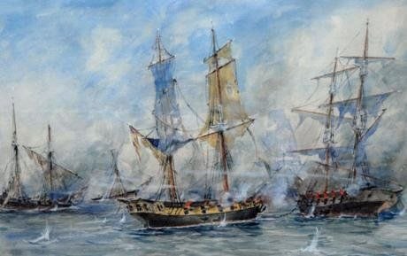 Homenaje al Almirante Brown en el Museo Histórico Nacional del Cabildo de Buenos Aires y de la Revolución de Mayo.
