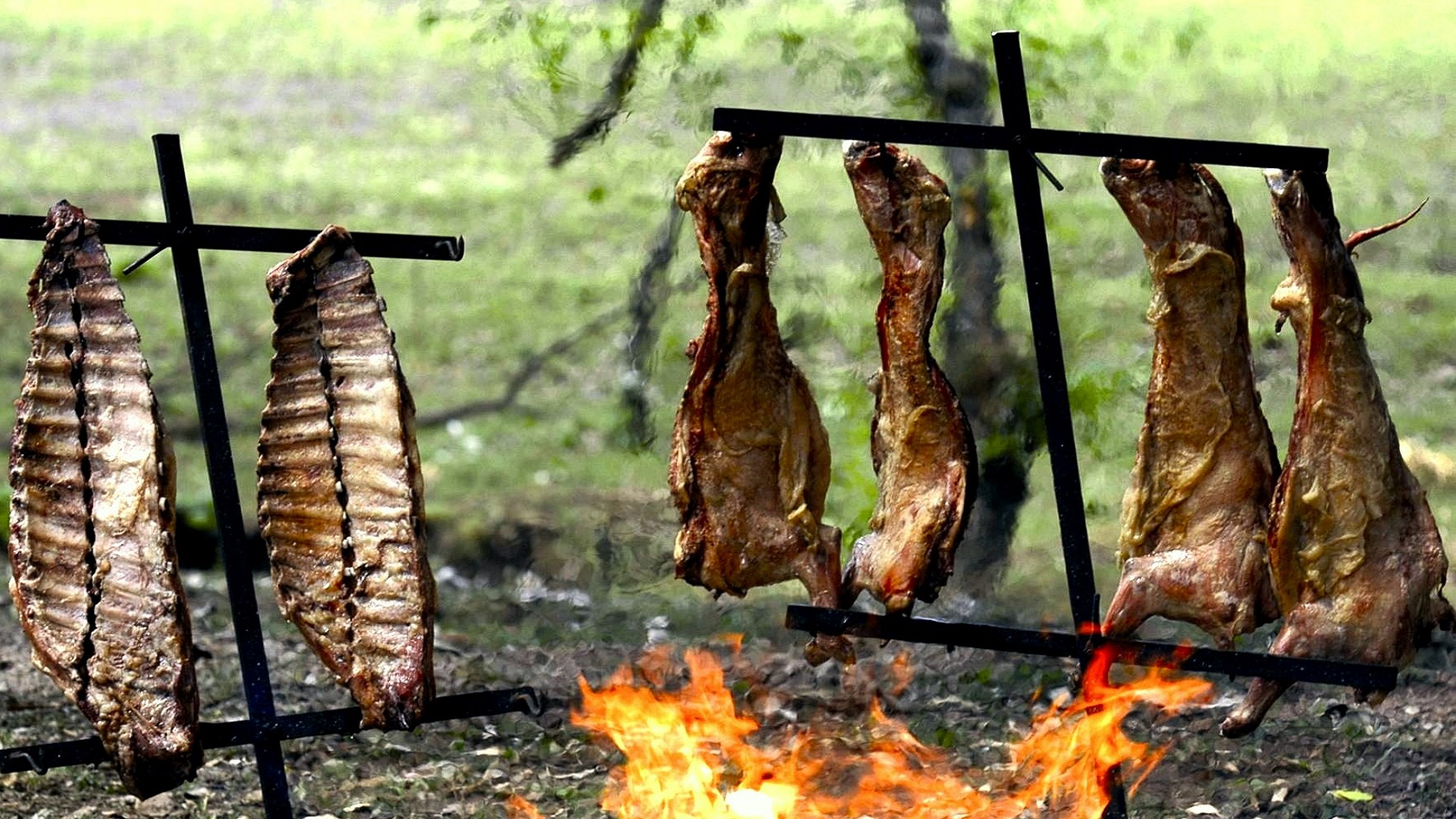 Cabrito a la estaca