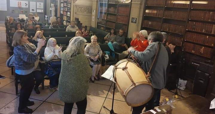 Música y poesía en el Museo Roca.